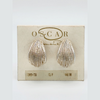 Oscar de la Renta Vintage Textured Hoop Earrings