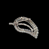 Vintage Rhinestone Leaf Brooch for Sale at BitchinRetro.com