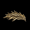 Crown Trifari Vintage Feather or Leaf Brooch