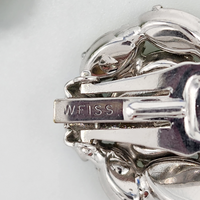 Vintage Weiss Rhinestone Earrings at BitchinRetro.com