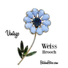 Vintage Weiss Daisy Brooch for ale at BitchinRetro.com
