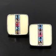 S.A.L. Swarovski Crystal Vintage Earrings at bitchinretro.com