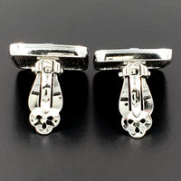 S.A.L. Swarovski Crystal Vintage Earrings at bitchinretro.com