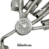 D'eri Sterling Silver & Rhinestone Vintage Brooch or Pendant