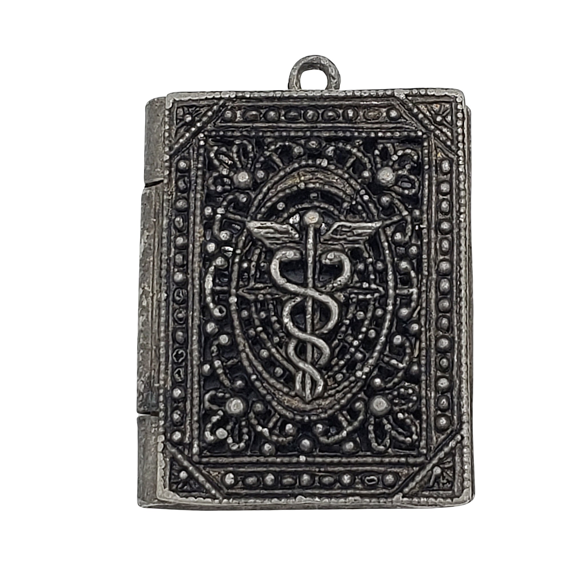 Nurses Antique Photo Locket With Caduceus Glyph Medical Symbol ...