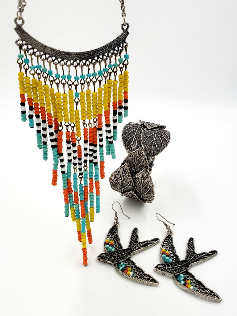 Color-Blocked Multi-Strand Beaded Necklace – Susan Ryza Jewelry