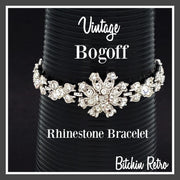 Bogoff Vintage Rhinestone Bracelet at bitchinretro.com