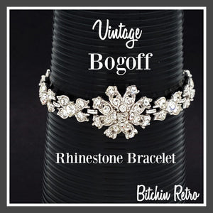 Bogoff Vintage Rhinestone Bracelet at bitchinretro.com