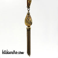Kramer Vintage Tassel Necklace at bitchinretro.com