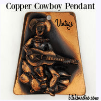 Copper Cowboy Vintage Pendant Necklace at bitchinretro.com