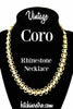 Coro Vintage Rhinestone Necklace at bitchinretro.com