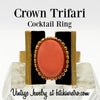 Crown Trifari Vintage Cocktail Ring at bitchinretro.com