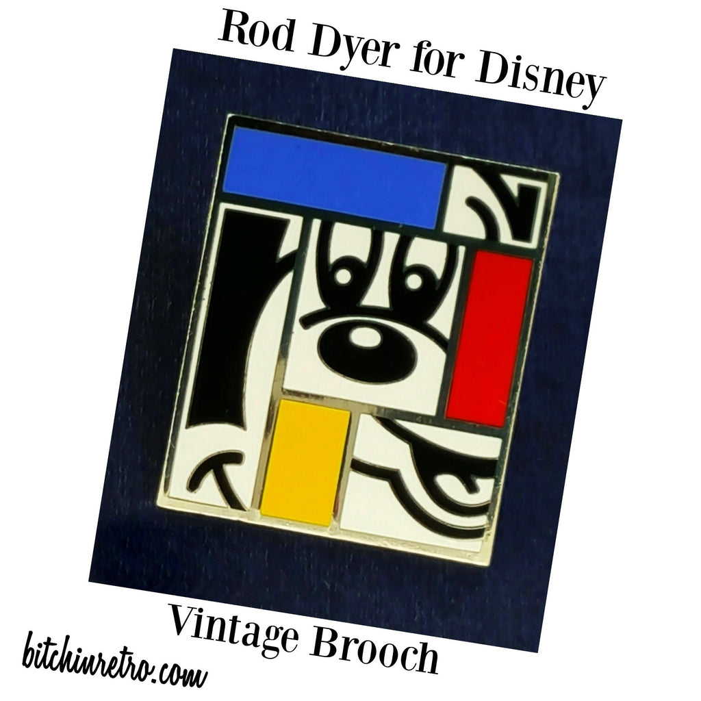 Disney Mickey Mouse Vintage Brooch by Rod Dyer at bitchinretro.com