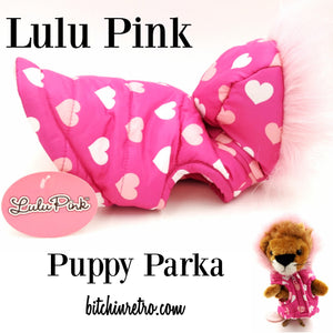 lulu pink dog dresses Lulu Pink Dog Pink & White Dress with Pink Bow Size M