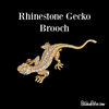Rhinestone Gecko Brooch at BitchinRetro.com
