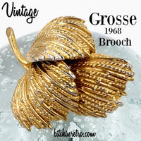 Vintage 1968 Grosse Brooch at bitchinretro.com