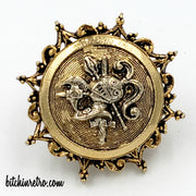 ART Arthur Pepper Vintage Knight or Crest Ring at bitchinretro.com