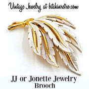 JJ or Jonette Jewelry Vintage Brooch at bitchinretro.com