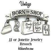 JJ or Jonette Jewelry Vintage Brooch at bitchinretro.com