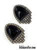 Judith Jack Sterling Silver Marcasite Earrings at bitchinretro.com