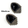 Judith Jack Sterling Silver Marcasite Earrings at bitchinretro.com