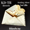 KD-TR Sterling Silver Love Letter Brooch at bitchinretro.com