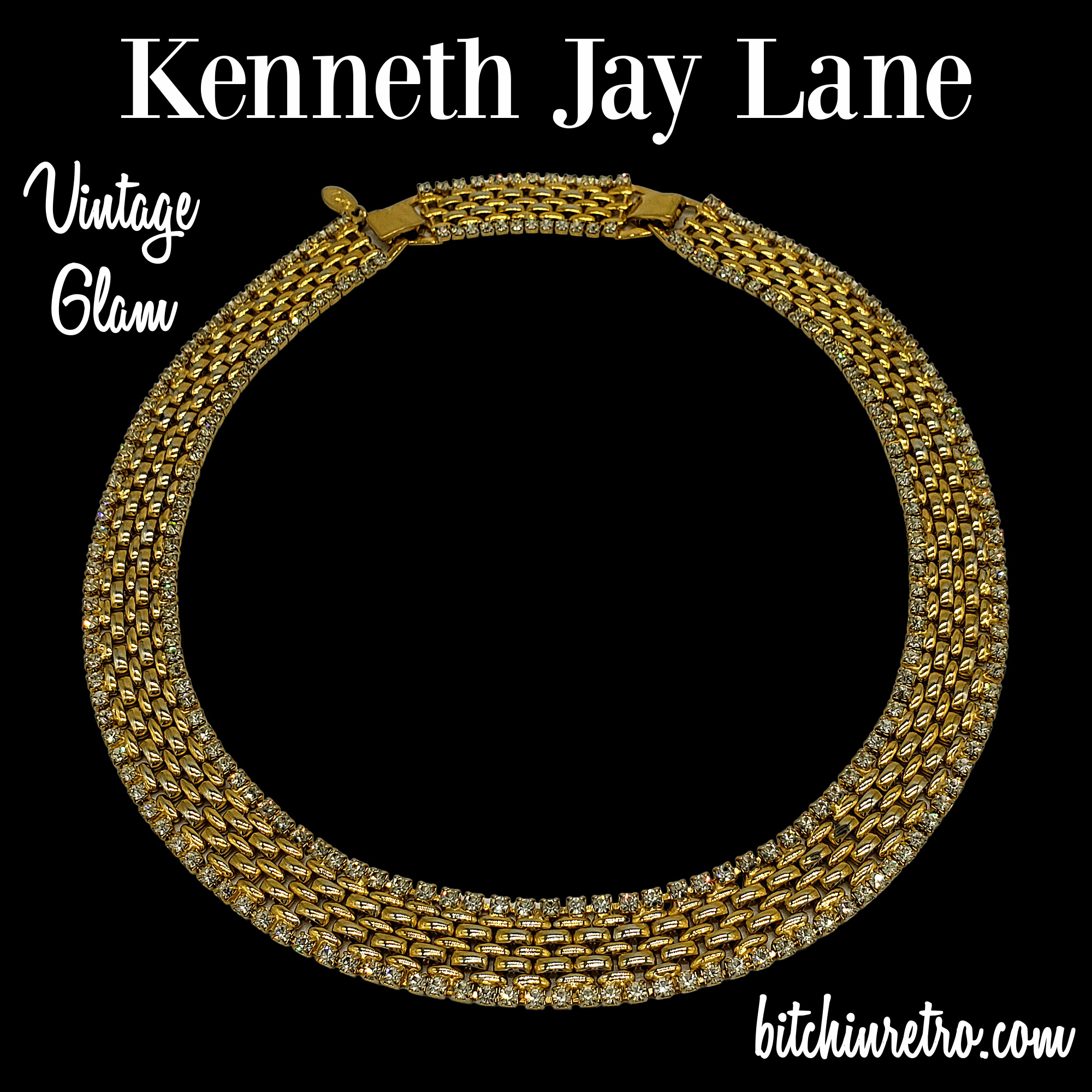 KennethJayLaneRhinestoneNeckla