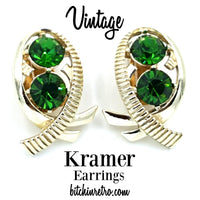 Kramer Vintage Earrings at bitchinretro.com