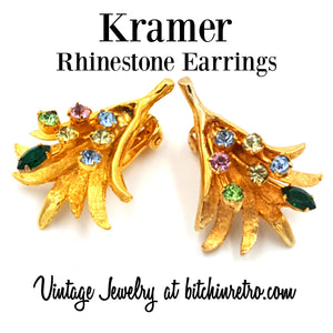 Kramer Vintage Earrings at bitchinretro.com
