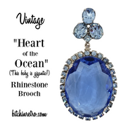 Extra Large Rhinestone Articulating Brooch at bitchinretro.com