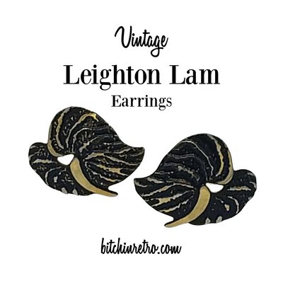 Leighton Lam Vintage Earrings at bitchinretro.com