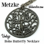 Metzke Boho Vintage Pendant Necklace at bitchinretro.com