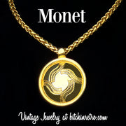 Monet Vintage Pendant Necklace at bitchinretro.com