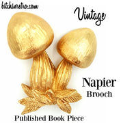 Napier Mushroom Brooch at bitchinretro.com