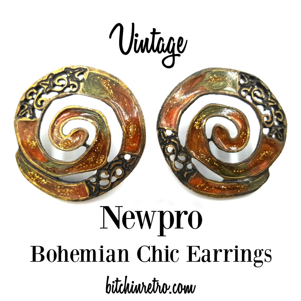 Newpro Vintage Bohemian Chic Earrings at bitchinretro.com