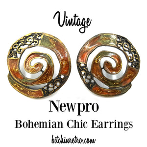 Newpro Vintage Bohemian Chic Earrings at bitchinretro.com