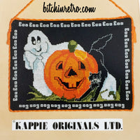 Kappie Vintage Halloween Cross Stitch Kit at bitchinretro.com