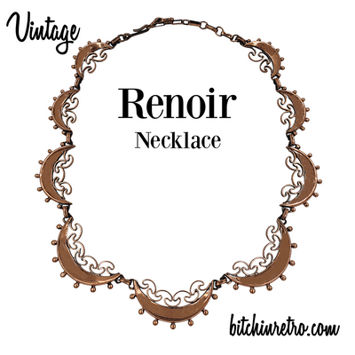 Renoir Vintage Copper Necklace at bitchinretro.com