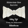 Rhinestone Bow Barrette With Holiday Style at bitchinretro.com