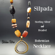Silpada Sterling Silver Beaded Bohemian Necklace at bitchinretro.com