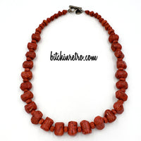 Silpada Red Coral Necklace at bitchinretro.com