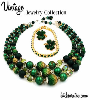 Vintage Shamrock Jewelry Collection at bitchinretro.com