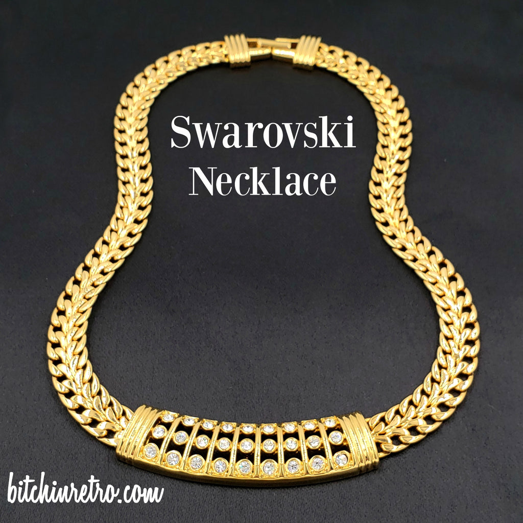 Swarovski Crystal Necklace at bitchinretro.com