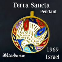 Terra Sancta Pendant 1969 Israel at bitchinretro.com