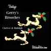 Vintage Gerry's Reindeer Brooches at bitchinretro.com