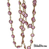 Vintage Swarovski Crystal Pink Necklace and Earring Set at BitchinRetro.com