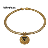 Trifari Pendant Necklace on Omega Chain @ bitchinetro.com