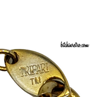 Vintage Trifari TM Necklace & Earring Set at bitchinretro.com
