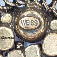 Weiss Vintage Rhinestone Brooch at bitchinretro.com