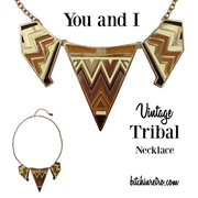 Vintage You and I Tribal Necklace at bitchinretro.com